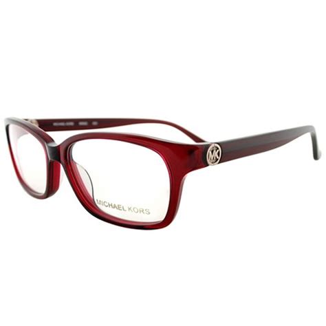 Michael Kors 604 Womens Rectangle Eyeglasses Transparent 